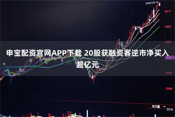申宝配资官网APP下载 20股获融资客逆市净买入超亿元